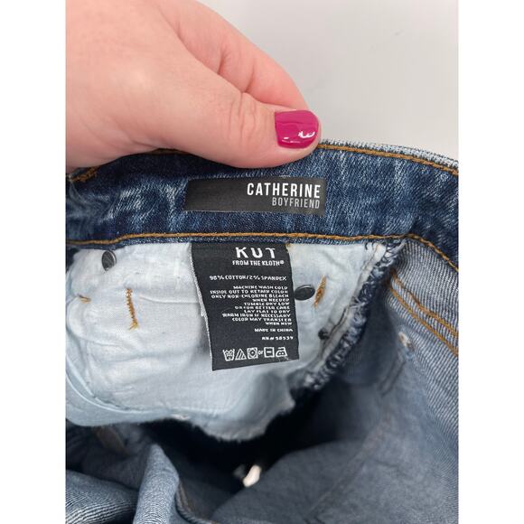 Kut From the Kloth Cather Boyfriend Jean Size 10 - Picture 6 of 6